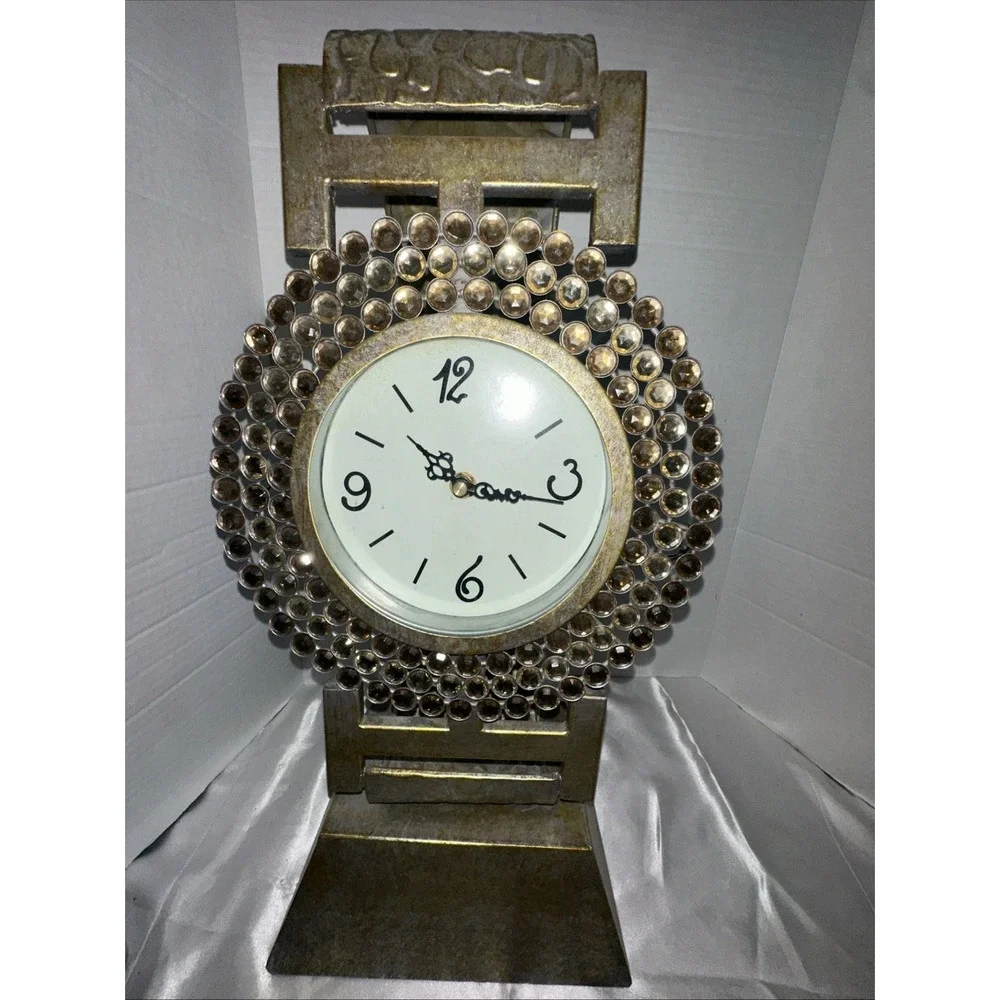 Pier 1 Clock Watch Table Top Bling Vintage Pier One Imports Gorgeous
